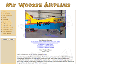 Desktop Screenshot of mywoodenairplane.com