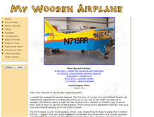 Tablet Screenshot of mywoodenairplane.com